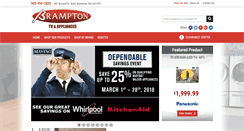 Desktop Screenshot of bramptonappliances.com